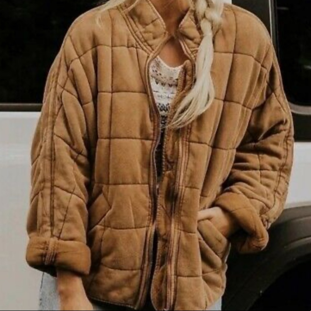 Brand New Free People Quilted Dolman Jacket